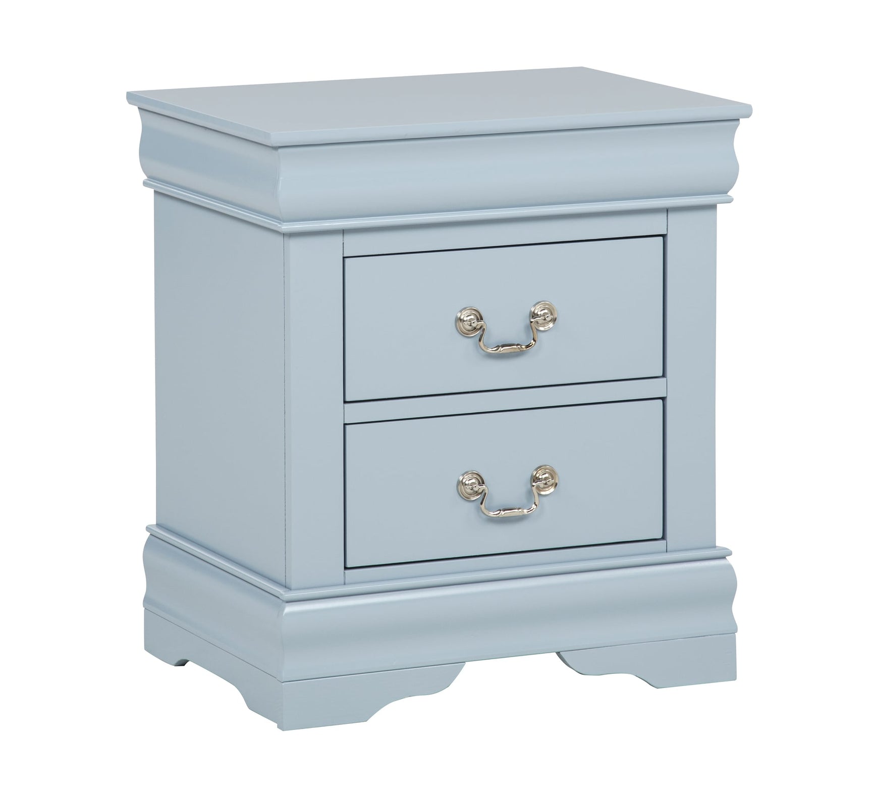 Louis Philip Nightstand in Blue Finish from Decor Furniture