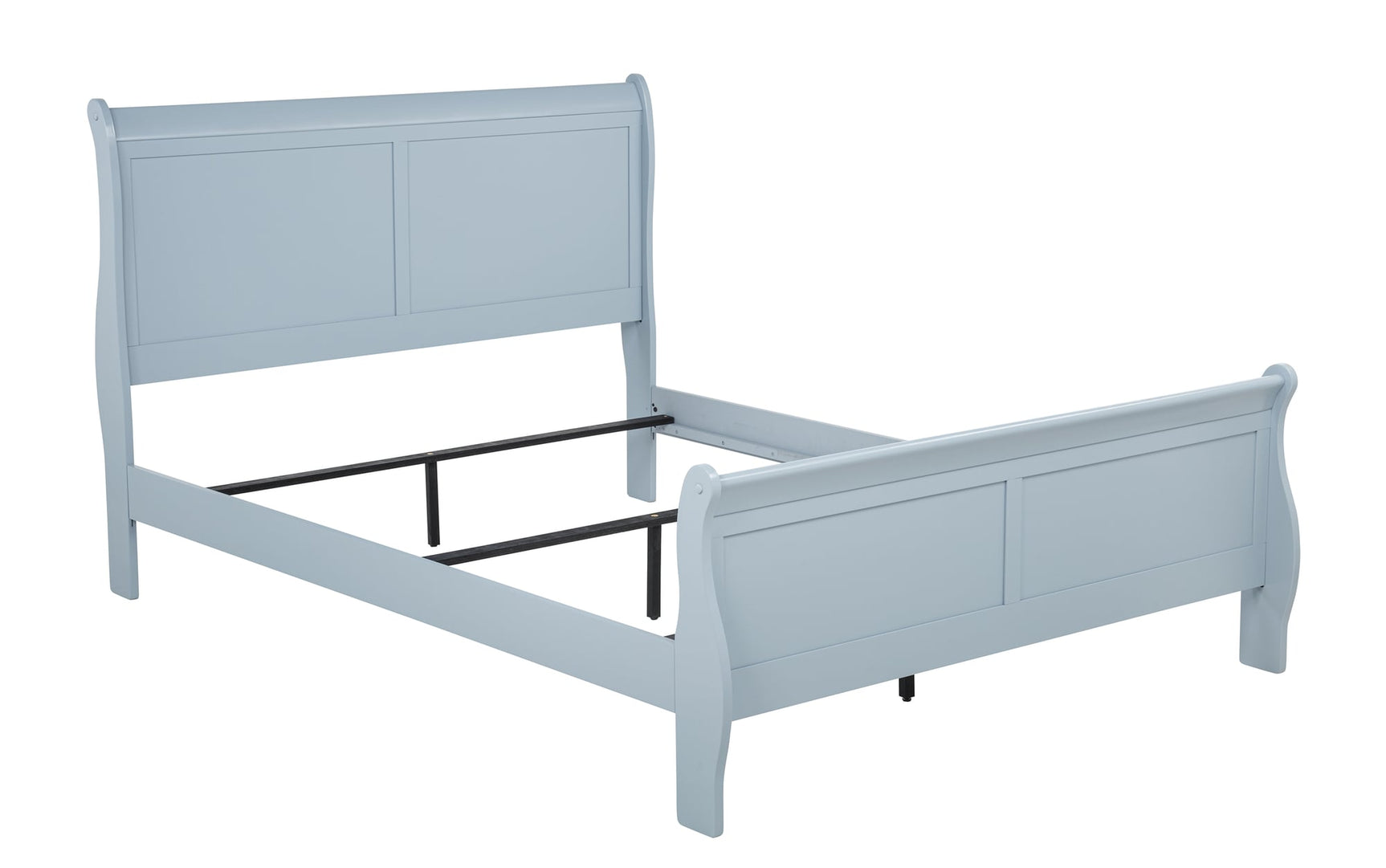Louis Philip Blue Sleigh Panel Bedroom Set view 4