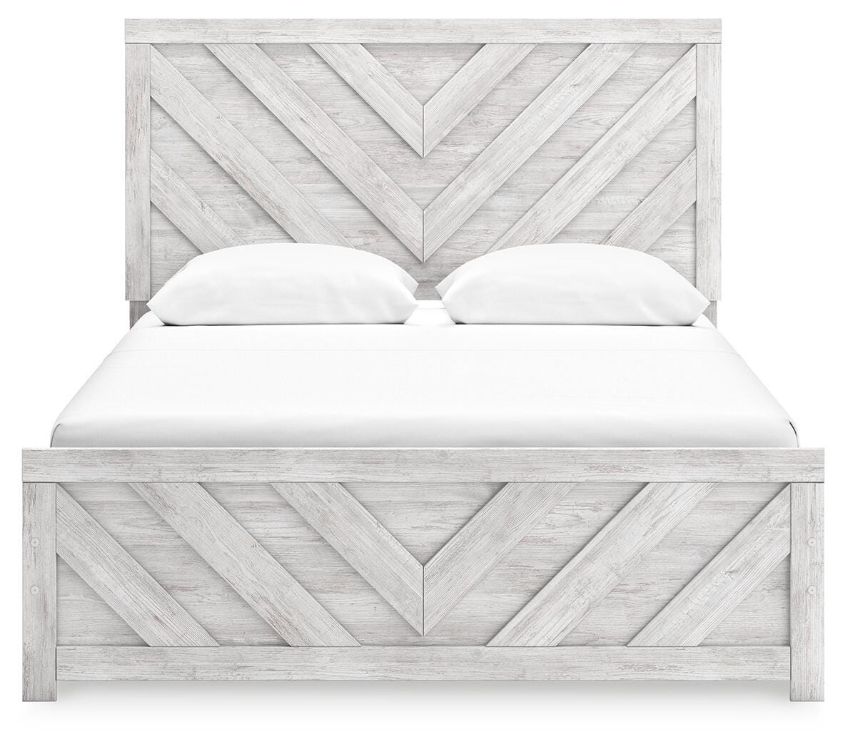 Cayboni Whitewash Panel Bedroom Set view 6