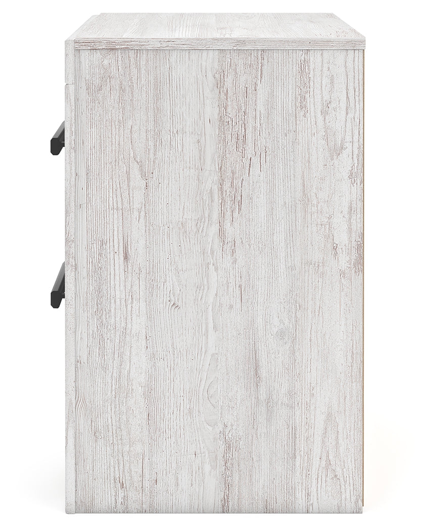 Side angled view of Cayboni Nightstand