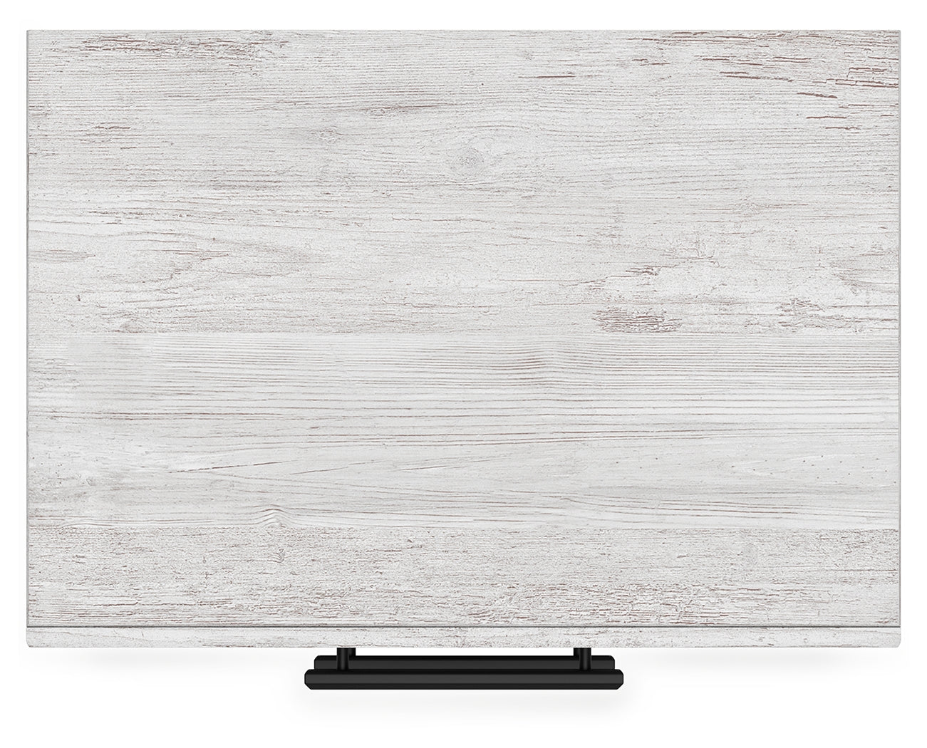 Top view of Cayboni Whitewash Nightstand showing surface texture