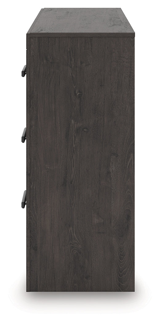 Prendonea Charcoal Dresser side alternate angle