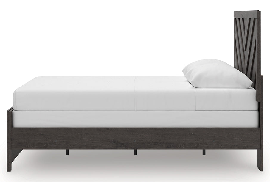 Prendonea Queen Bed angled side alternate view