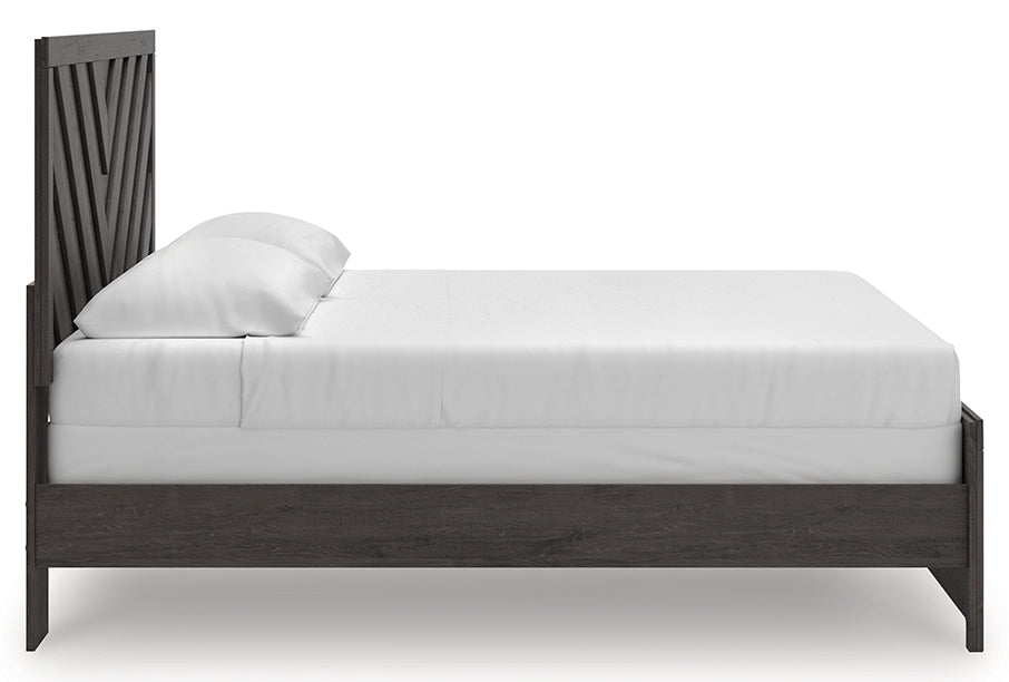 Prendonea King Panel Bed side profile