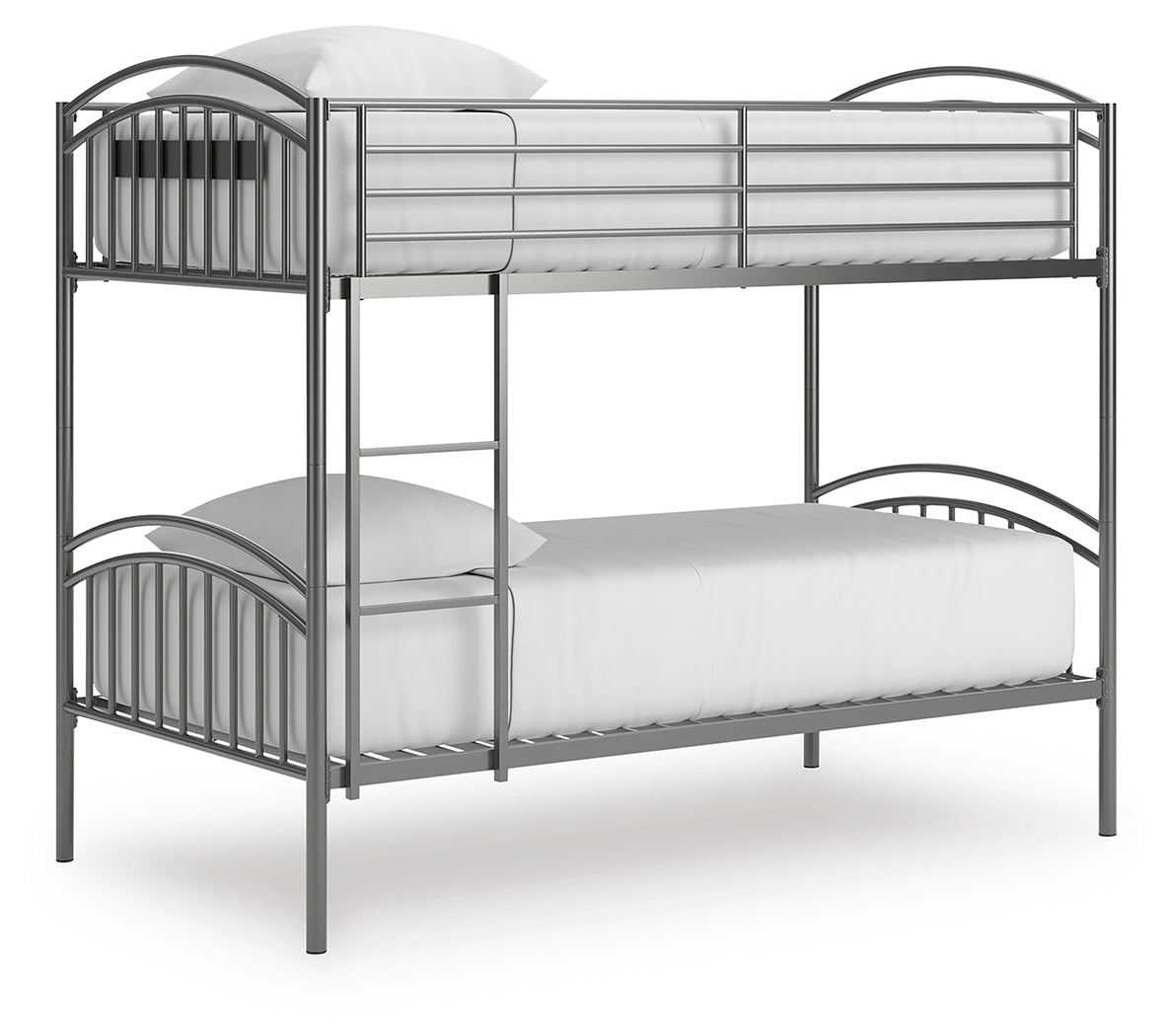 Lanceburg bunk bed angled side view with ladder