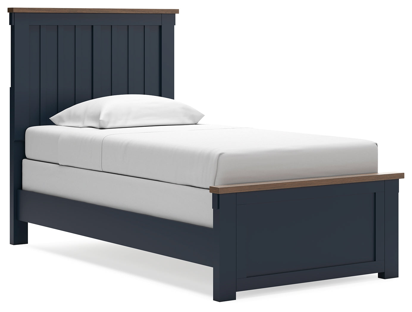 Landocken Twin Panel Bed side angle