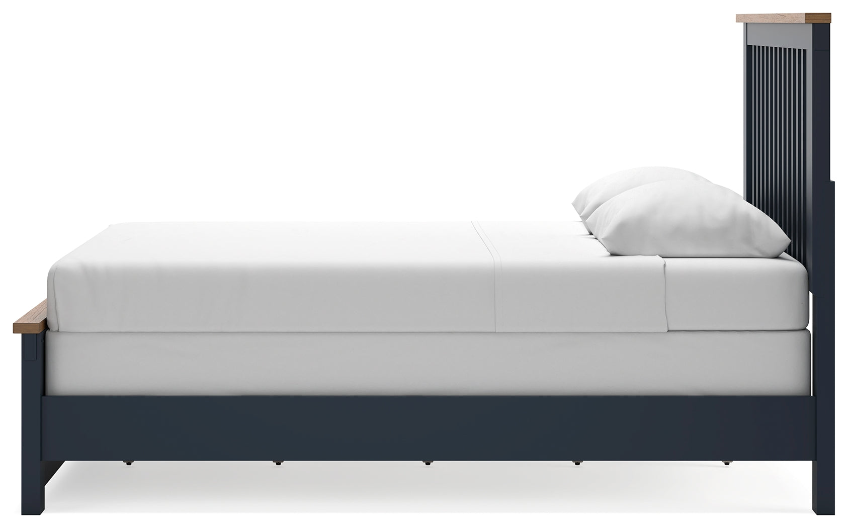 Landocken queen bed from side alt angle