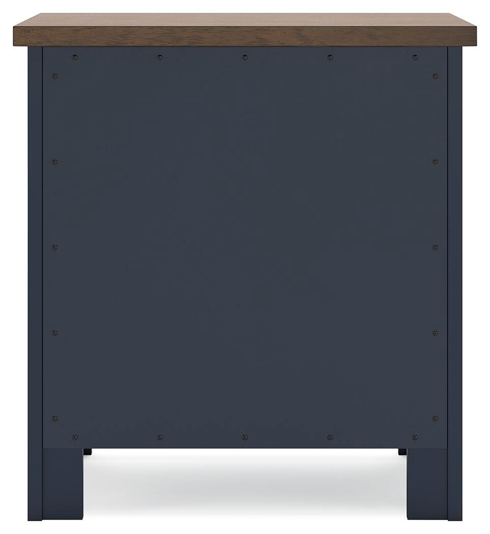 Landocken Brown/Blue Panel Bedroom Set view 22