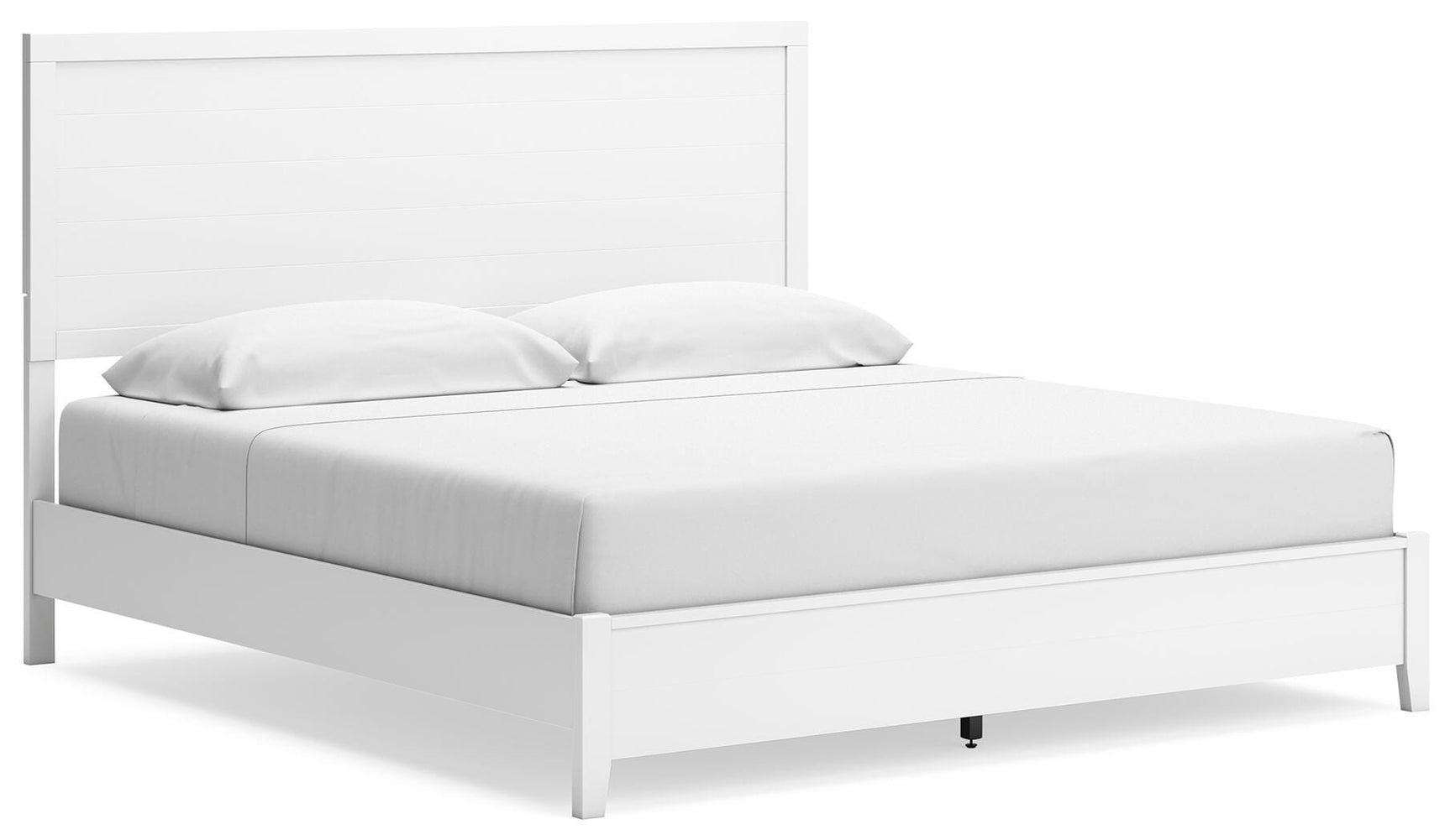 Binterglen White Panel Bedroom Set angled view