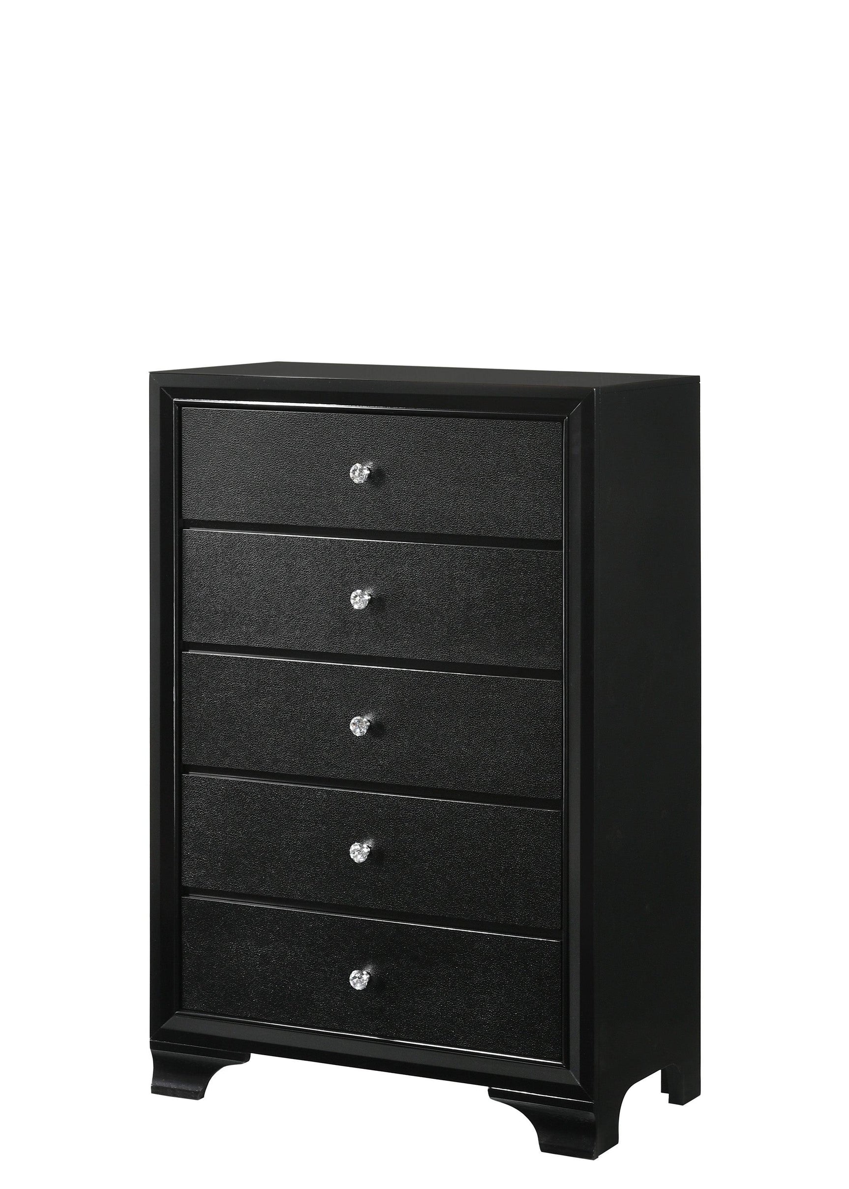 Micah Black Velvet Upholstered Tufted Twin Bed with LED Lighting