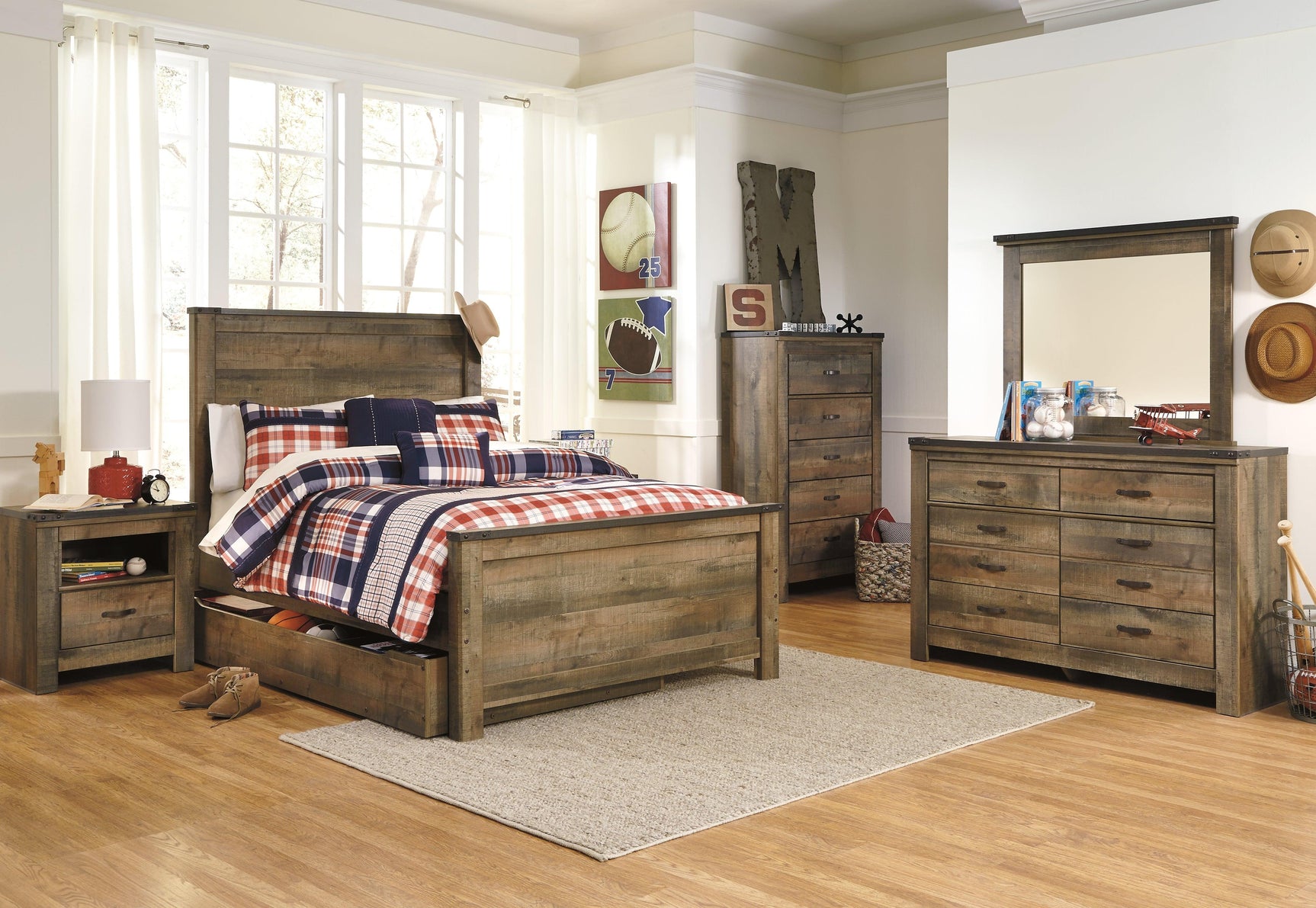 Back view of Trinell Chest of Drawers