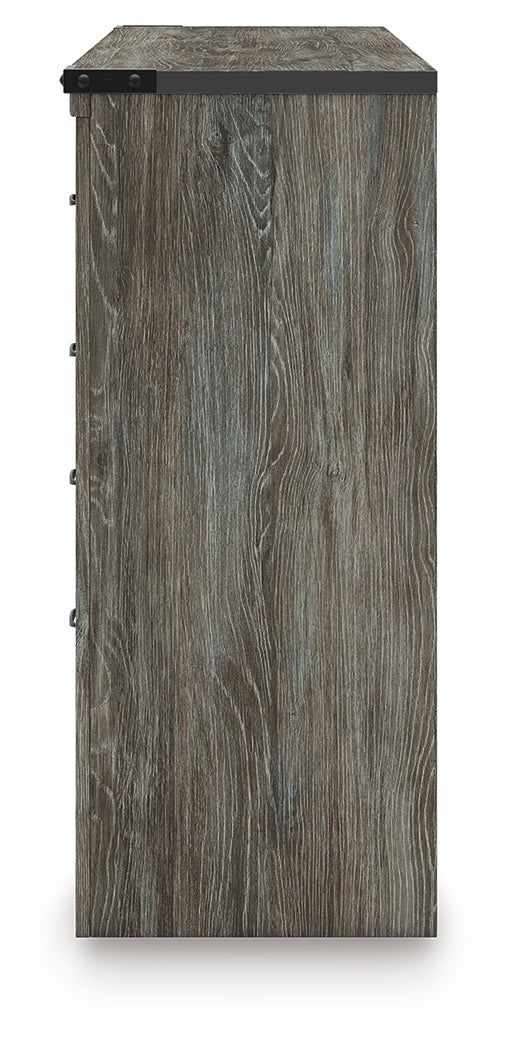 Frandern Gray Dresser side alternative view
