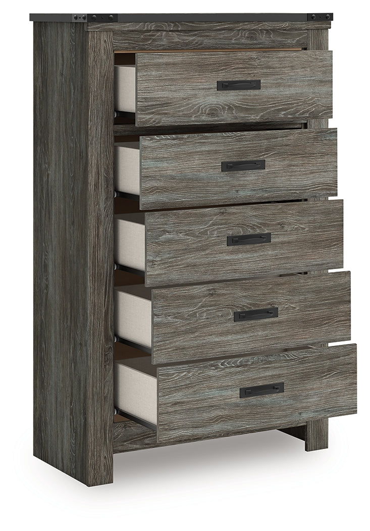 Frandern Gray Chest of Drawers
