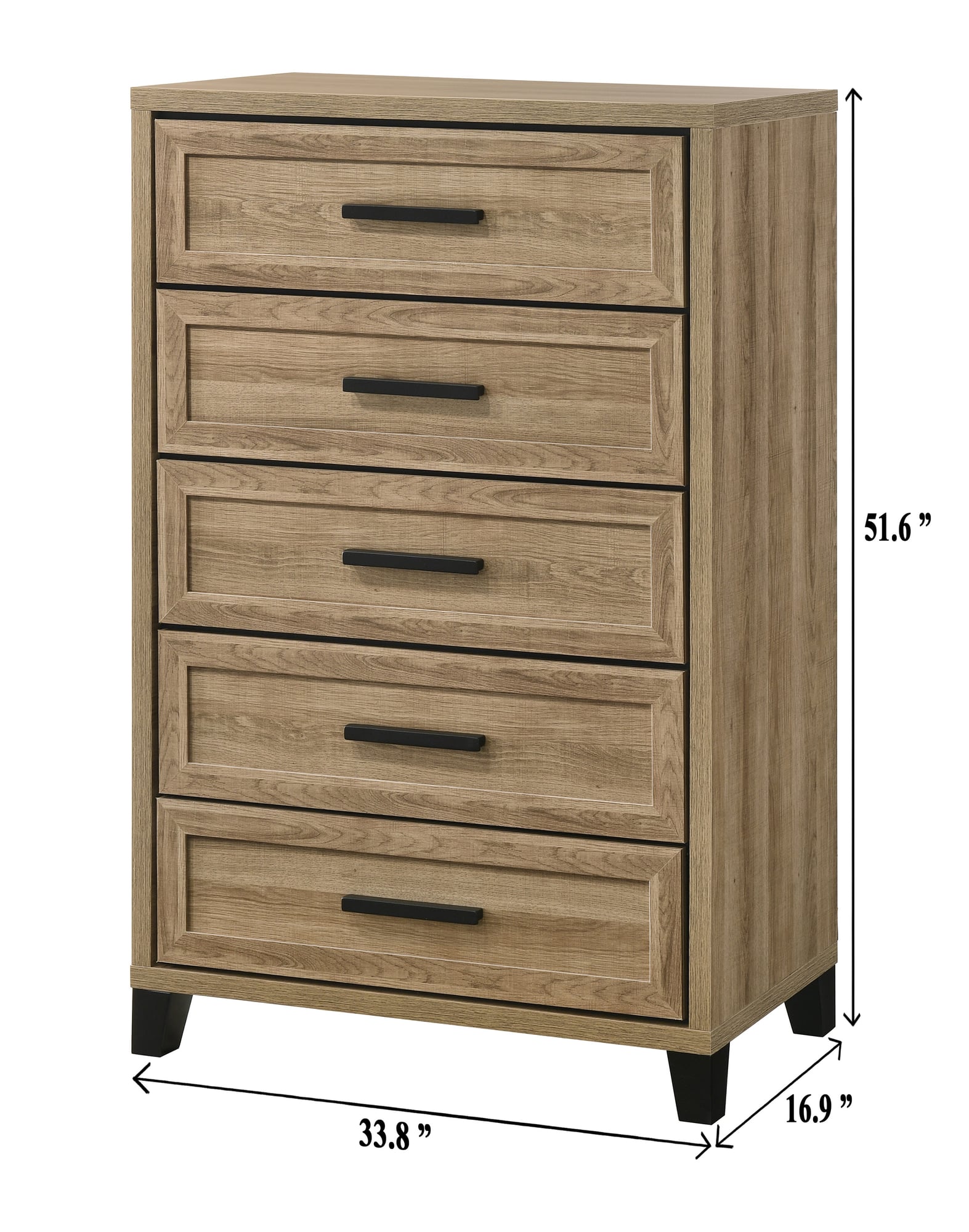 Jameson Light Brown Panel Bedroom Set view 14