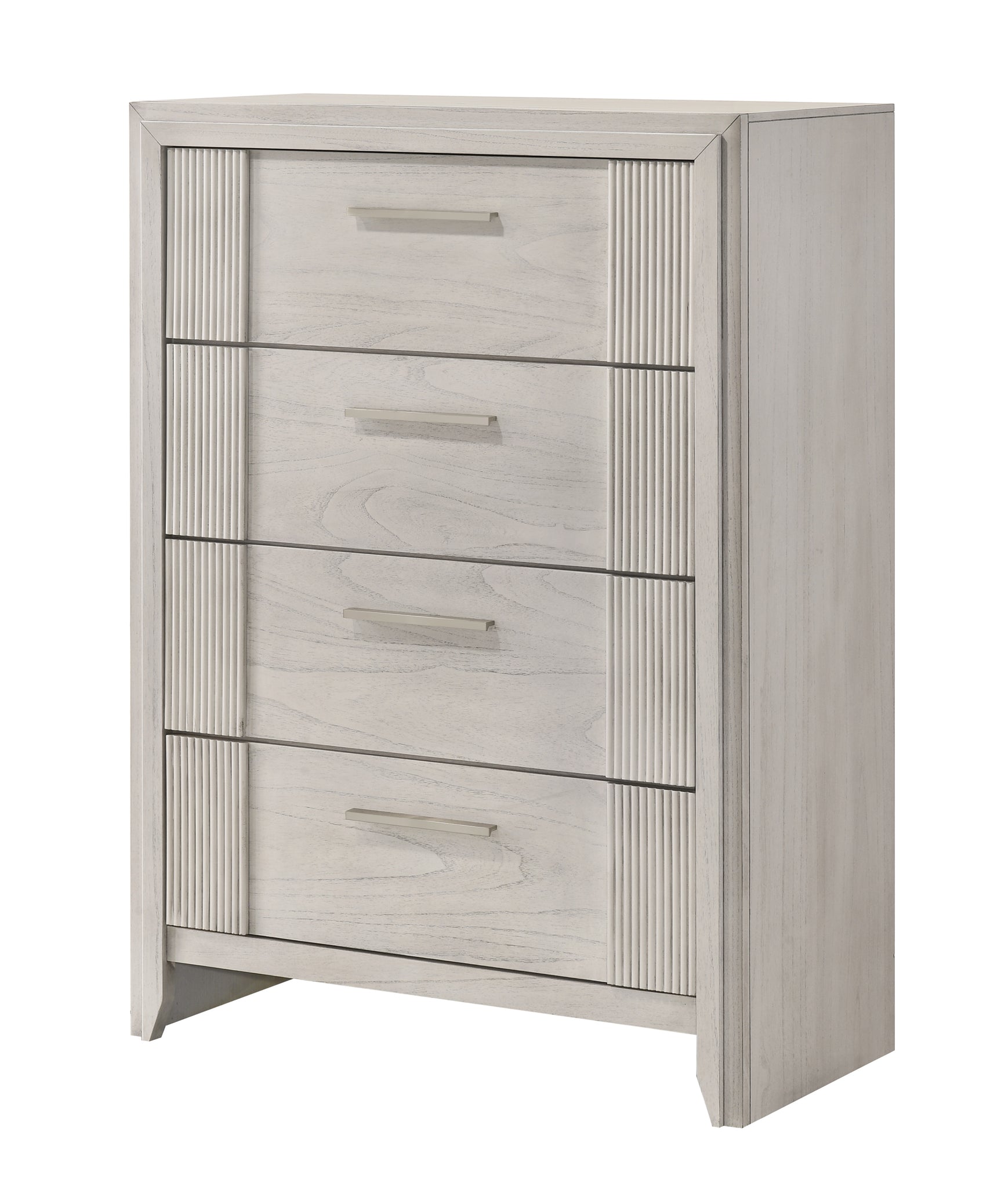 Main view of chest in Carlton White Upholstered Panel Bedroom Set