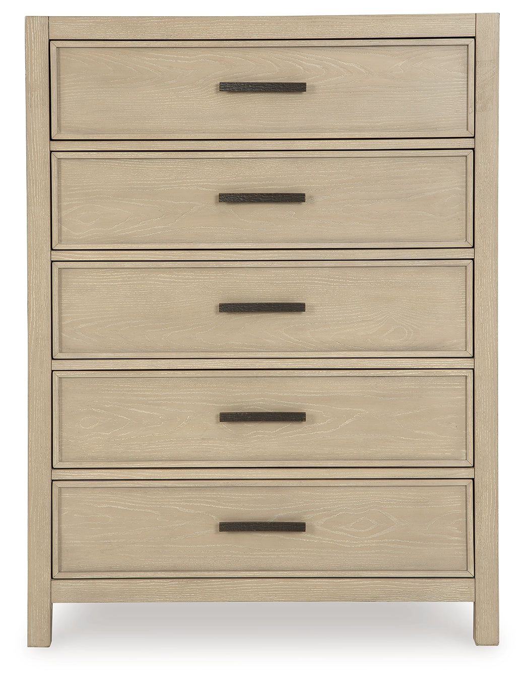 Calmoro Gray Chest of Drawers head-on view