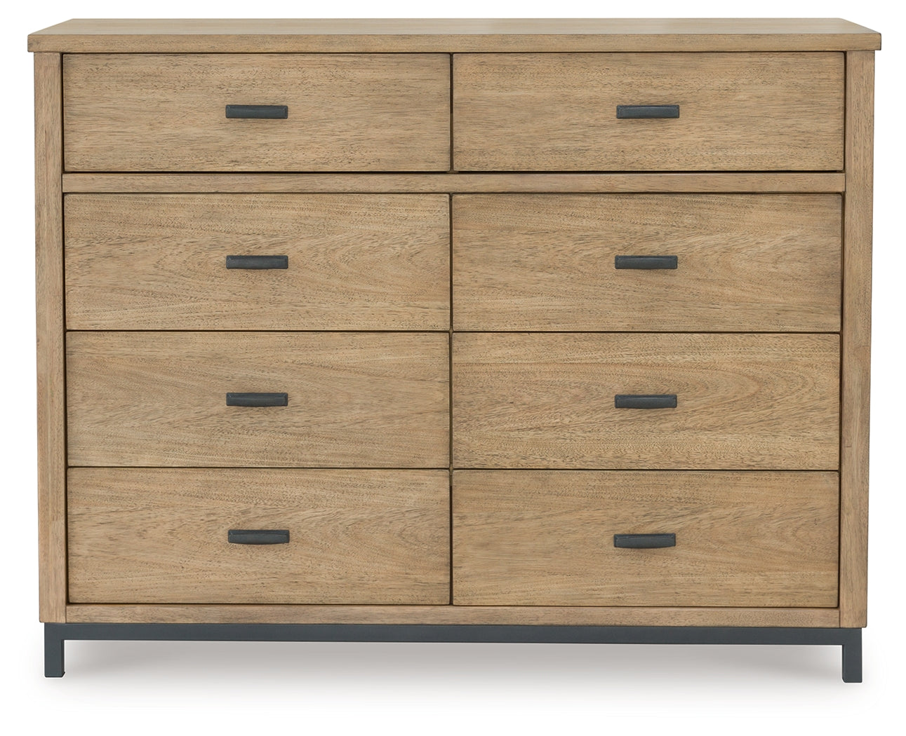 Tomtyn light brown dresser head-on front view