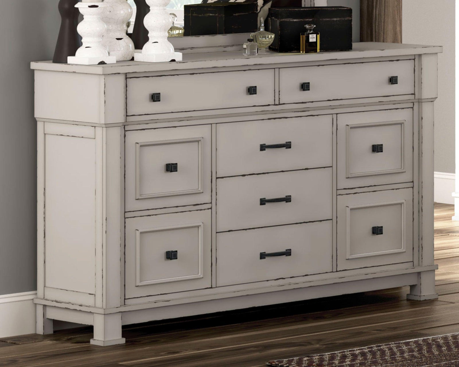 Jennily Whitewash Dresser - Ella Furniture