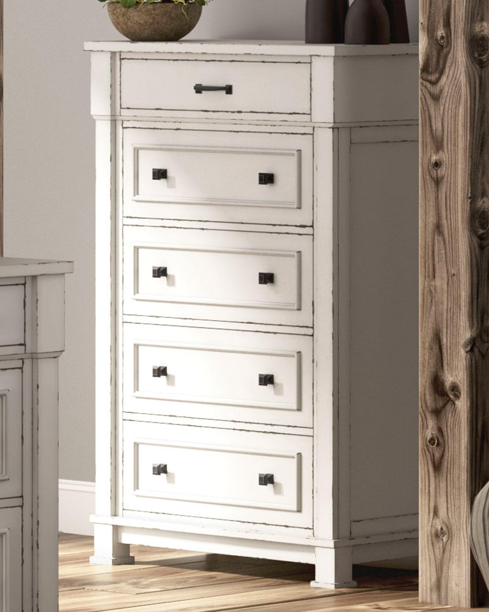 Jennily Whitewash Chest Of Drawers - Ella Furniture
