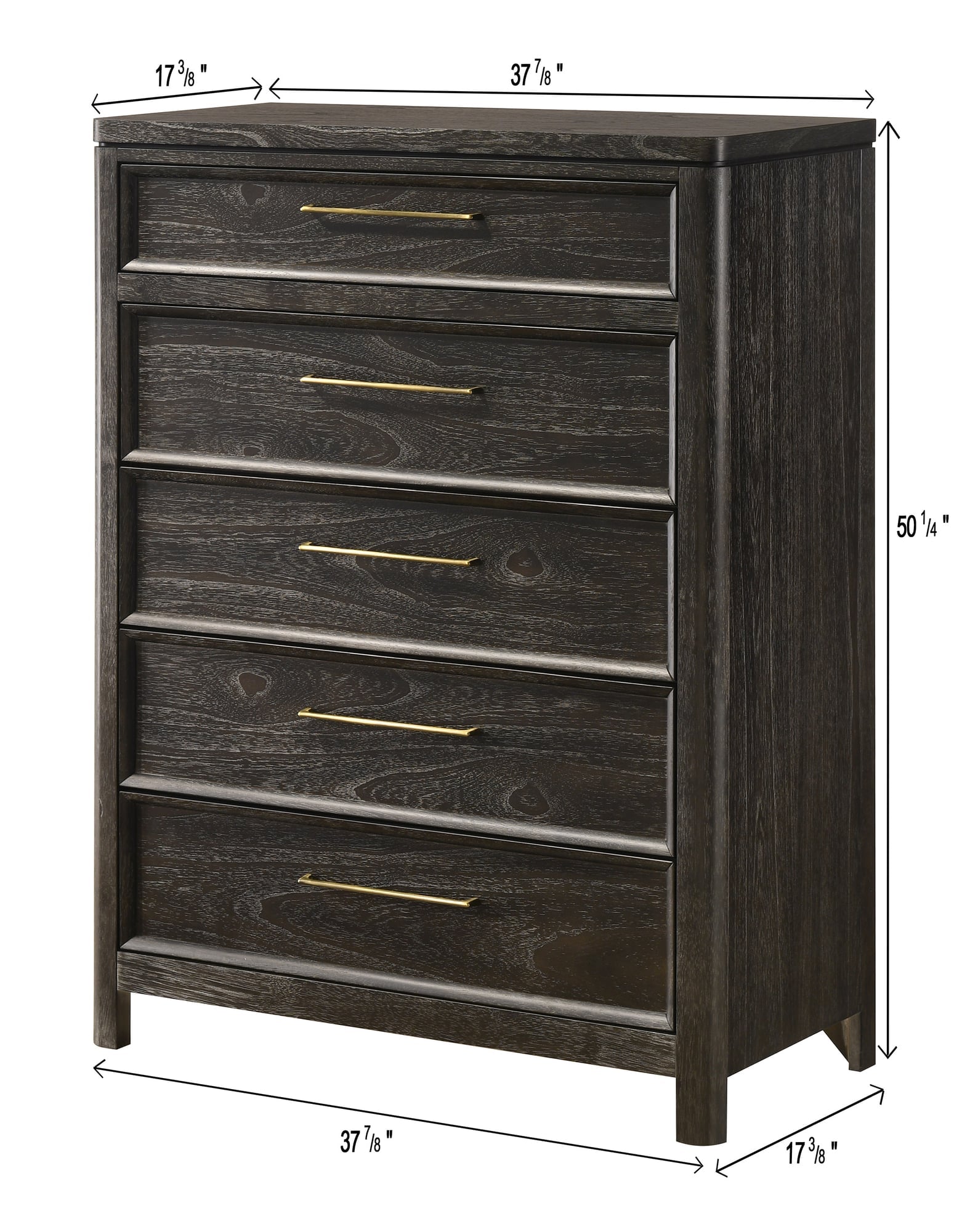 Ethel Dark Brown Upholstered Panel Bedroom Set view 14