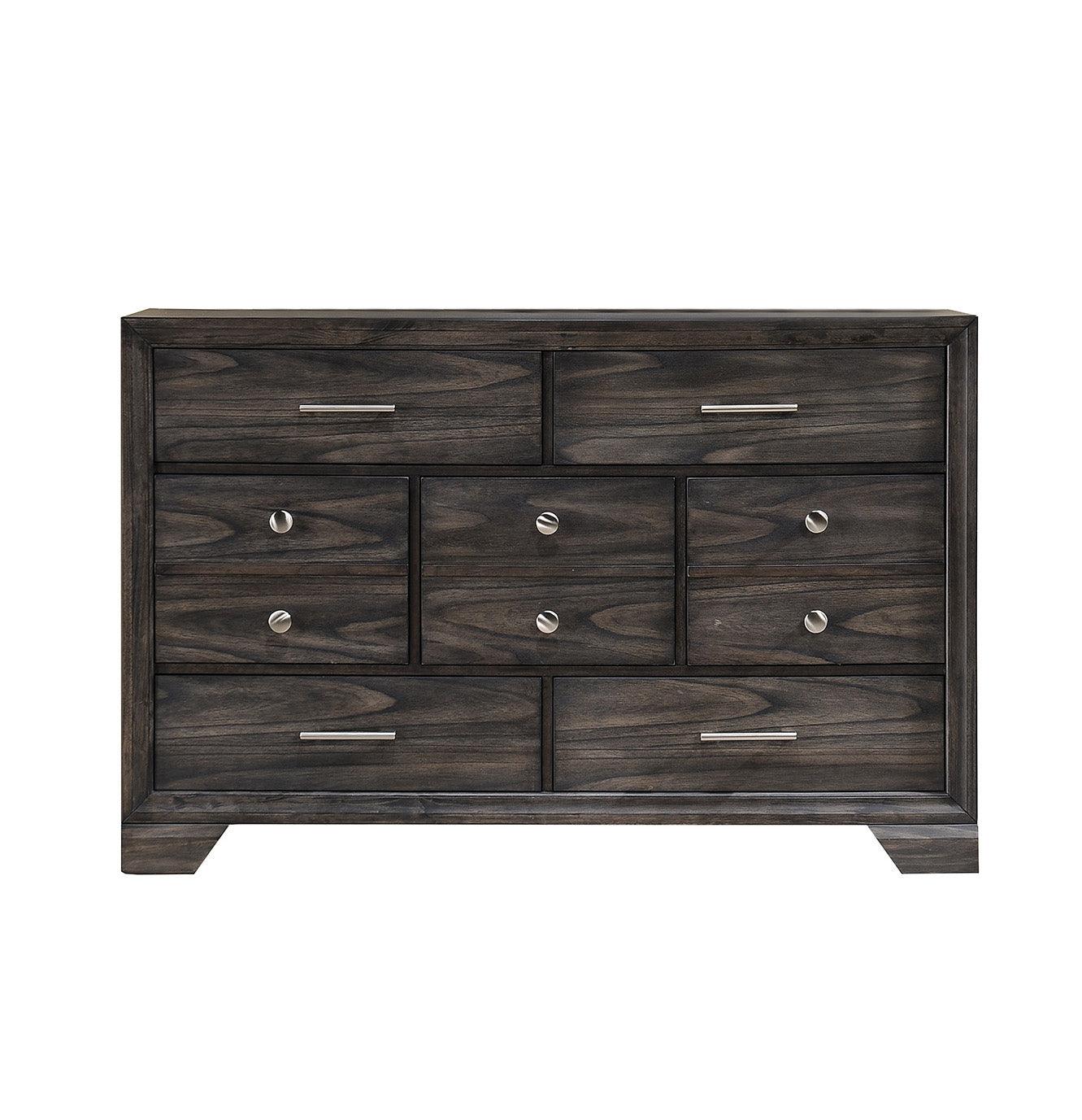 main view of Jaymes Gray Storage Fabric Platform Bedroom Set bed