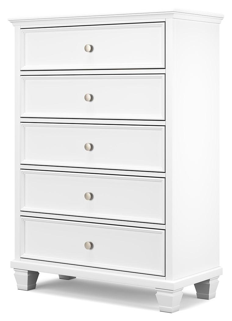 Fortman White Chest alternative side angle