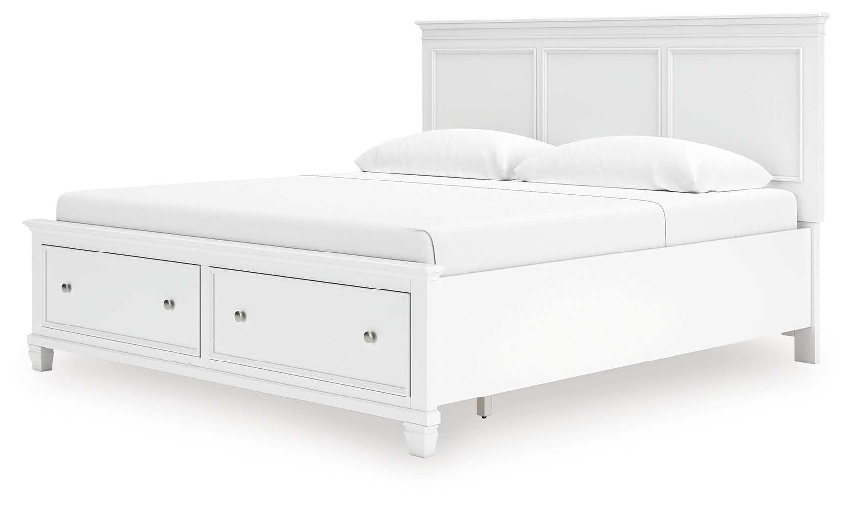 Side view of Fortman King Panel Storage Bed