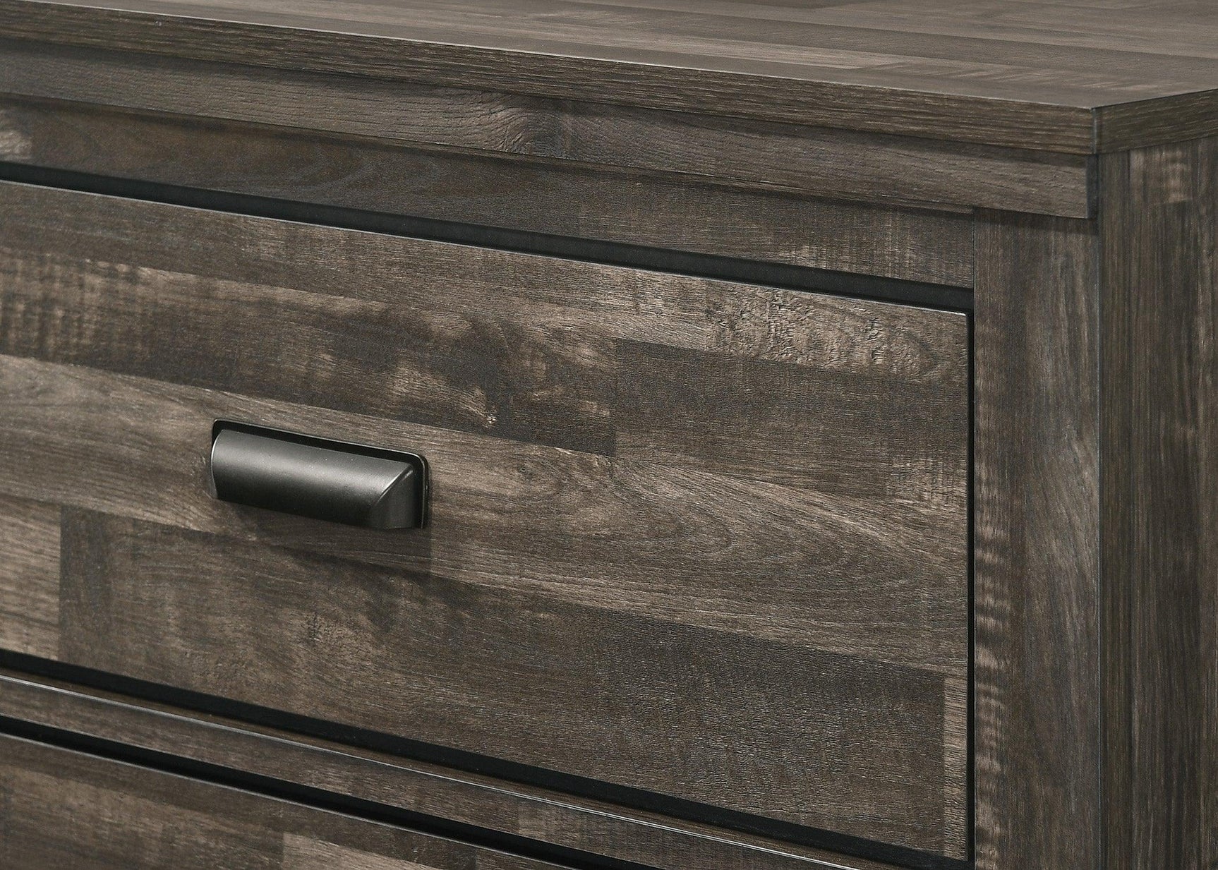 Carter Brown dresser matching platform bed in brown finish