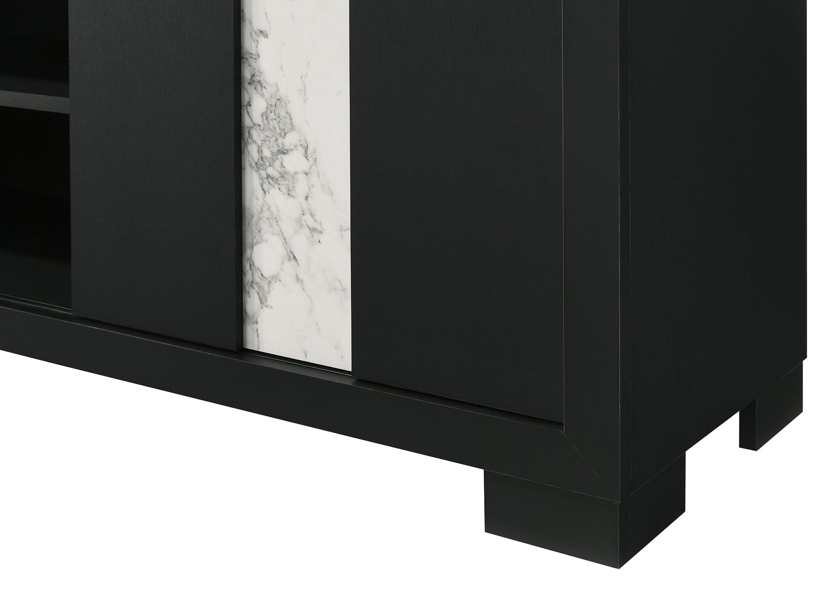 Rangley Black TV Stand side profile