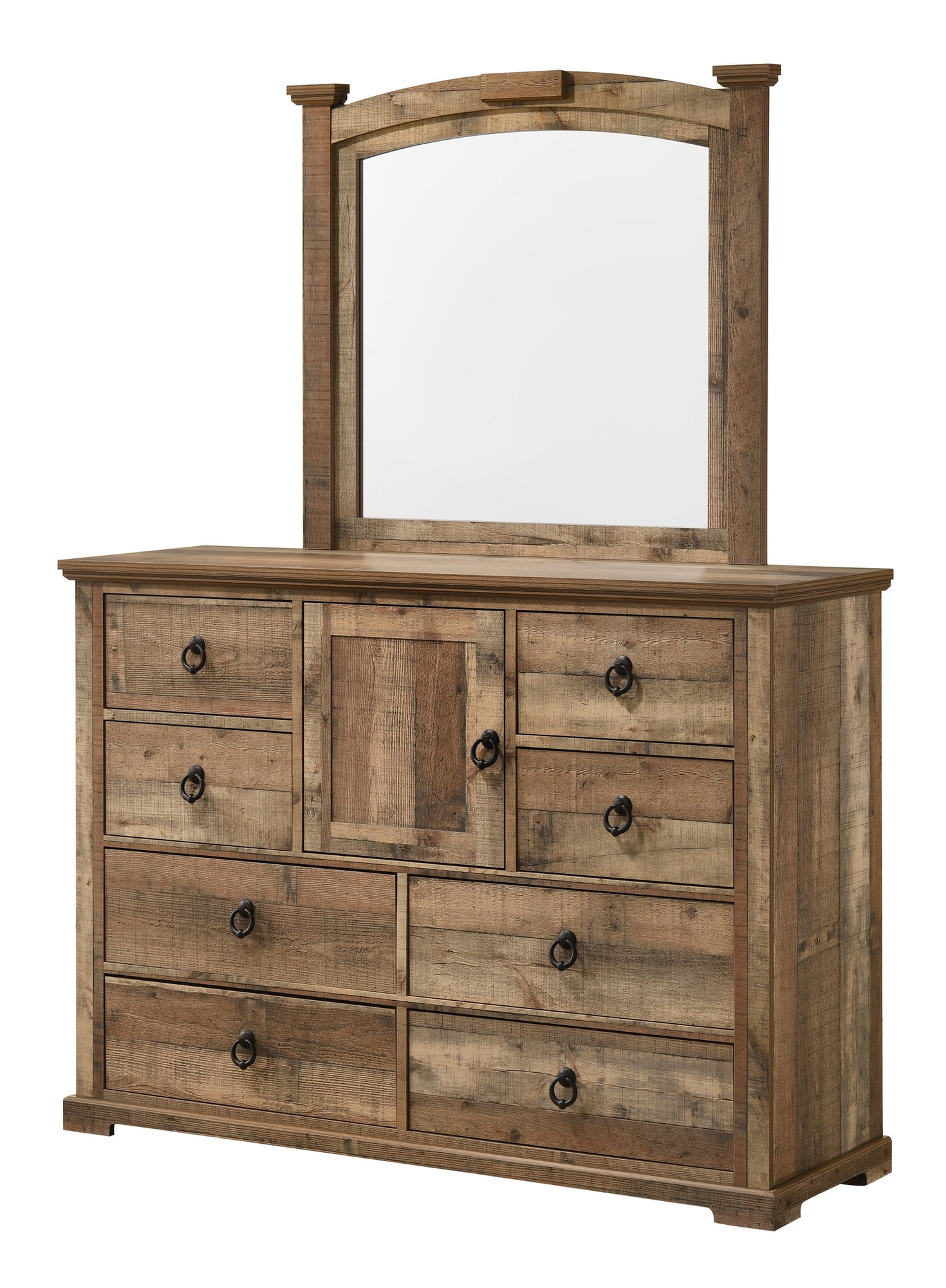 Ella-Mae Natural Dresser and Mirror from Decor Furniture