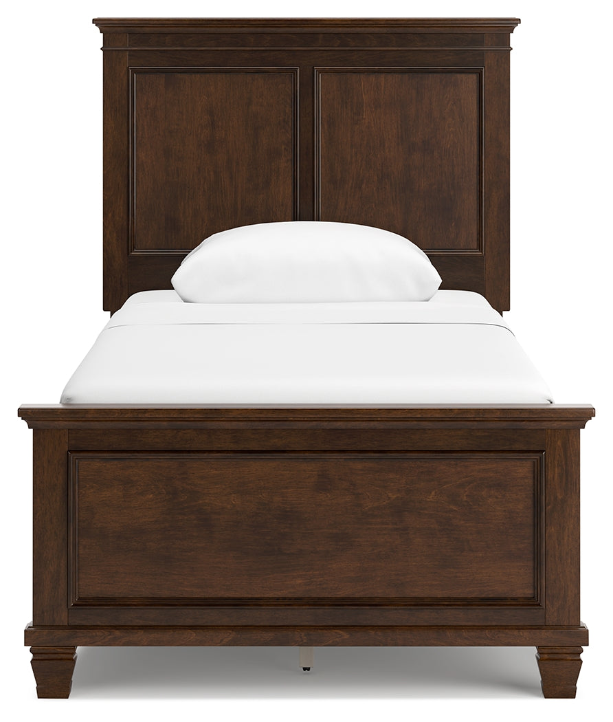 Danabrin Twin Bed footboard and side angle