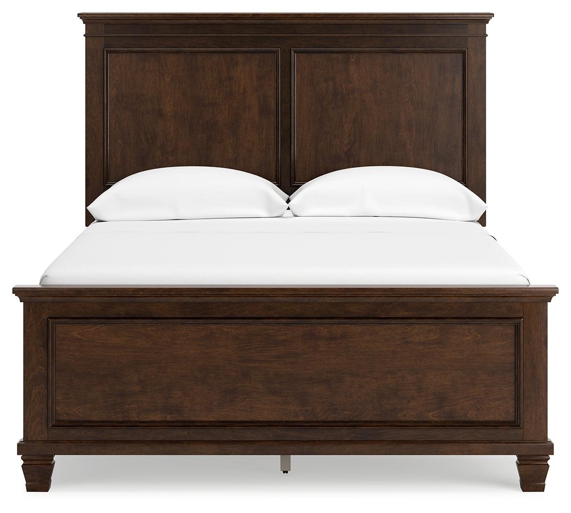Danabrin Brown Full Panel Bed side profile