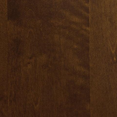 Danabrin Brown Full Panel Bed brownish cherry finish close-up