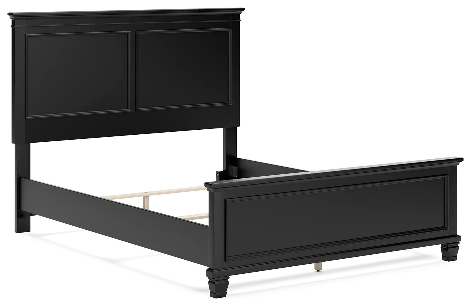 Lanolee Black Panel Bedroom Set angled view