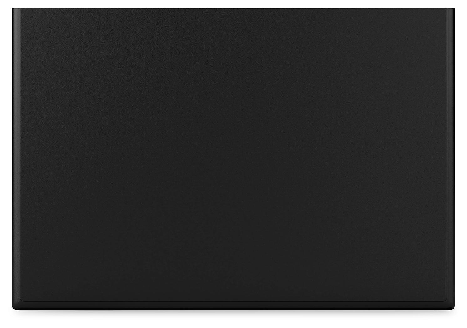 Lanolee Black Nightstand top view showing surface