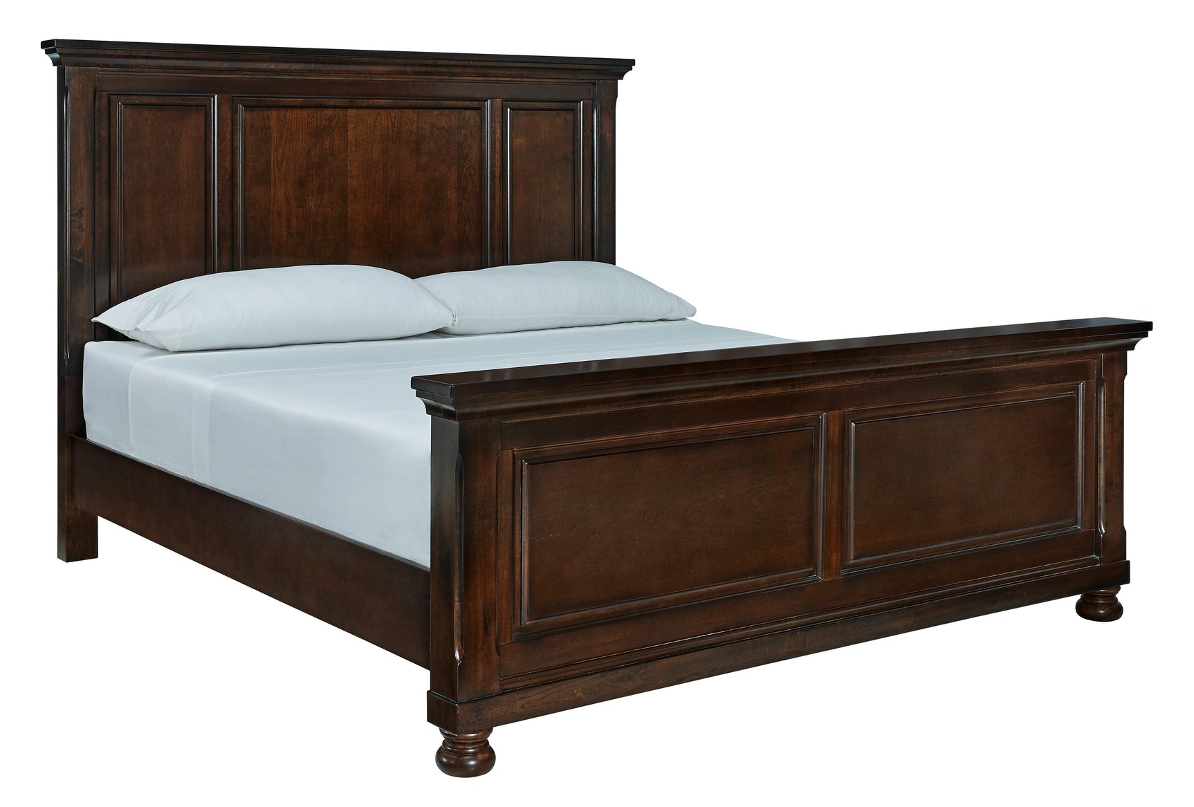 Porter Rustic Brown King Panel Bed side view