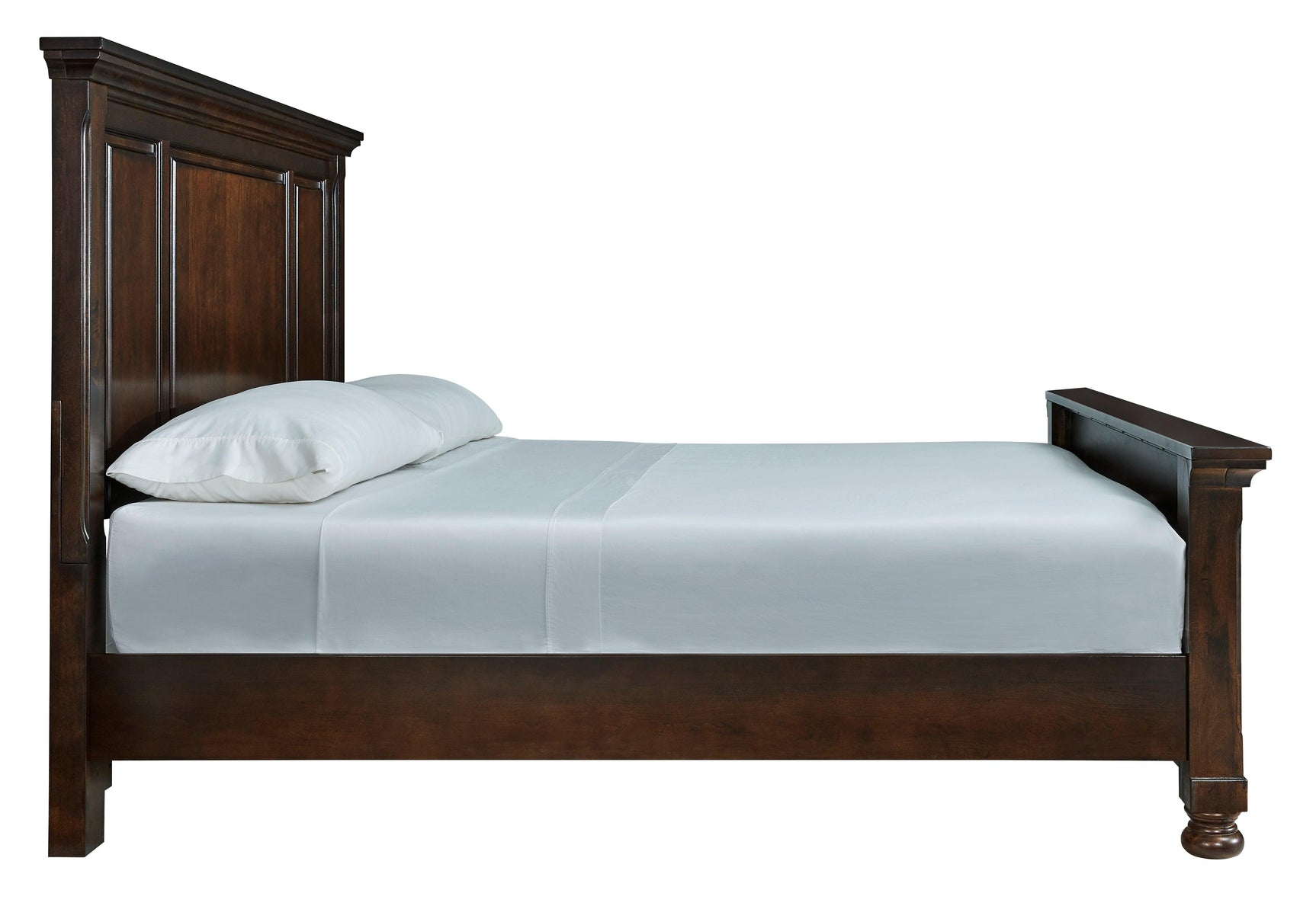 Porter Rustic Brown King Panel Bed profile