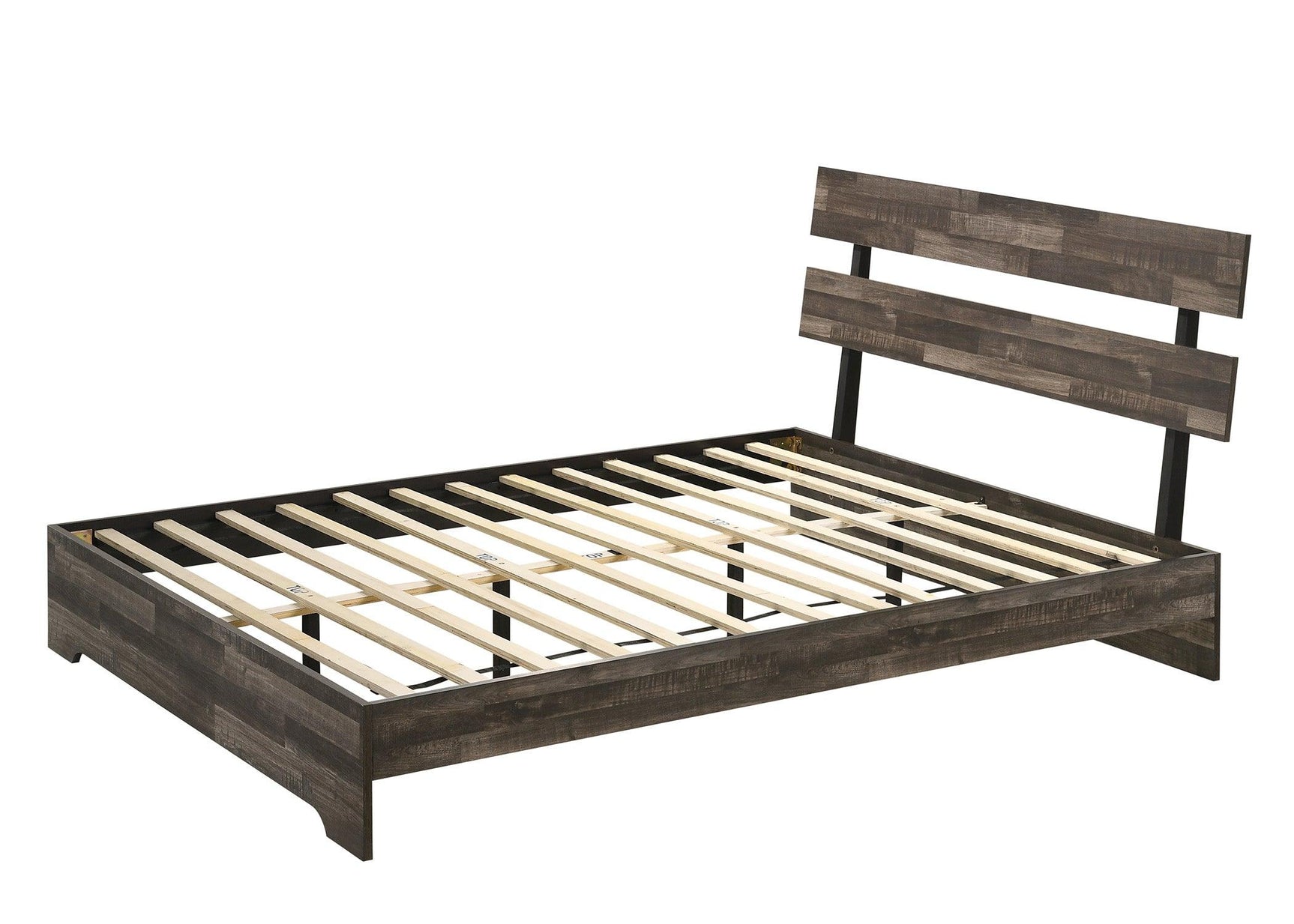 bedroom view of Atticus Brown Platform Bedroom Set bed