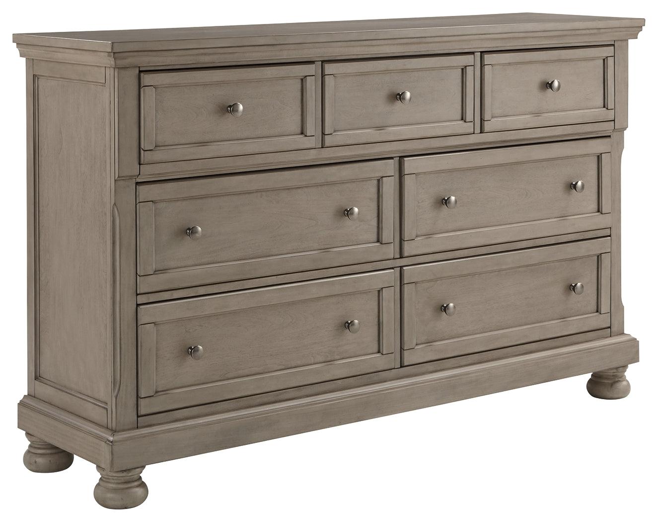 Lettner Dresser side angle showing drawers