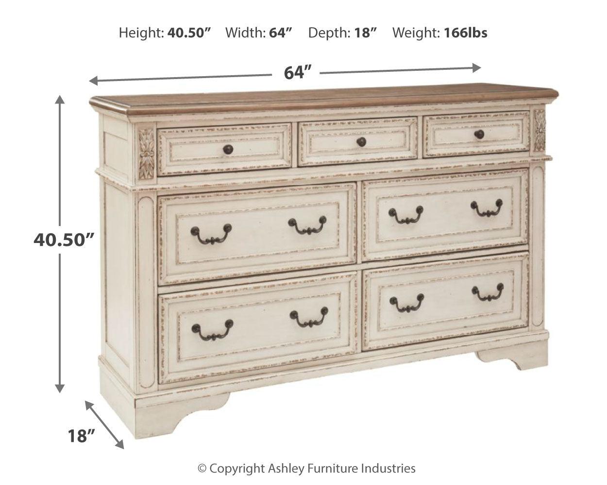 Realyn Two-tone dresser side profile