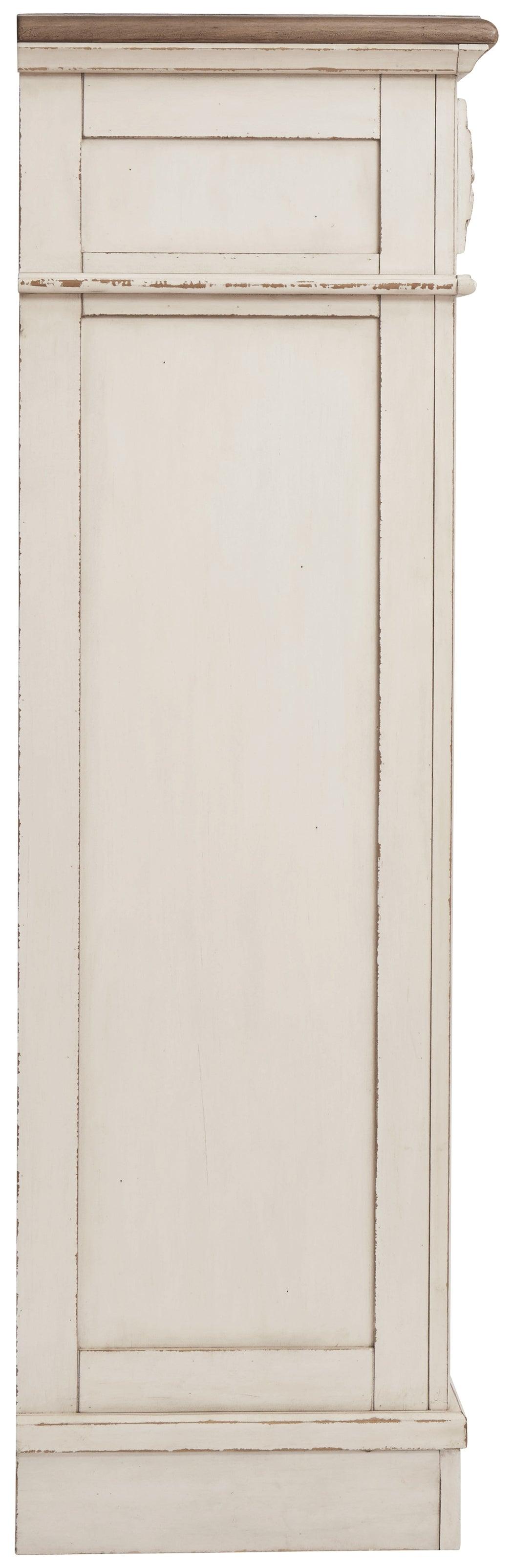 Realyn Two-Tone Chest Of Drawers - angled side view