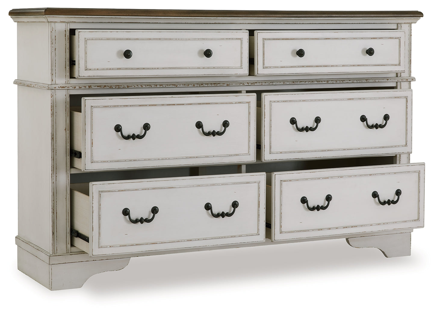Blendon Dresser angled view with drawers open