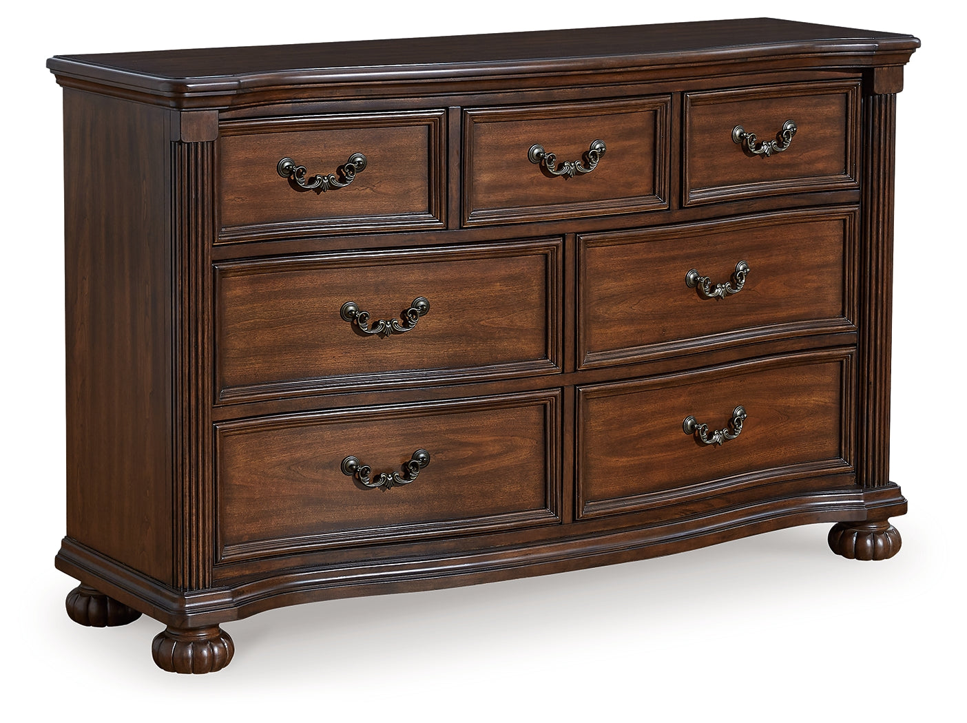 Lavinton dresser side angle with drawer open