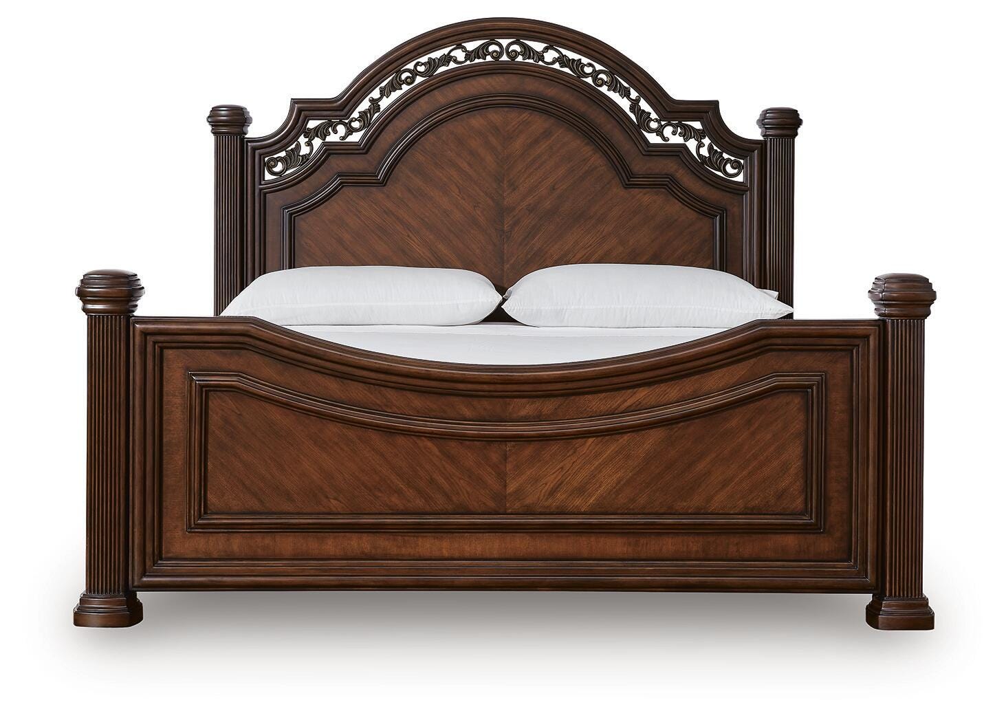 Lavinton Brown Poster Bedroom Set view 4