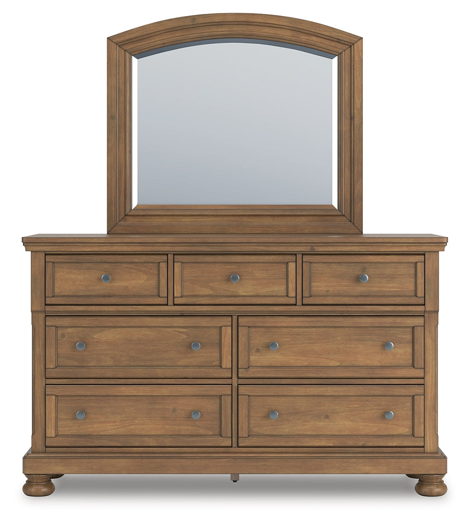 Feddinger dresser front view with mirror