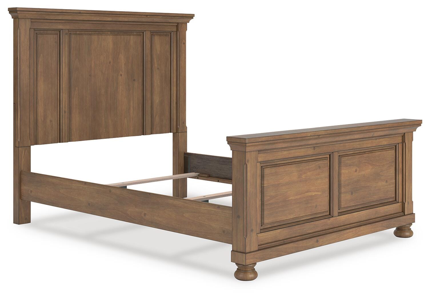 Feddinger Medium Brown Panel Bedroom Set angled view