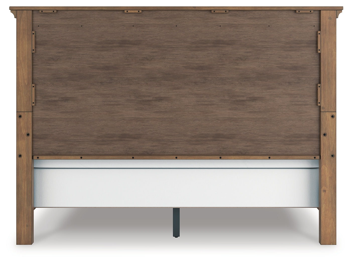 Back view of Feddinger king panel bed