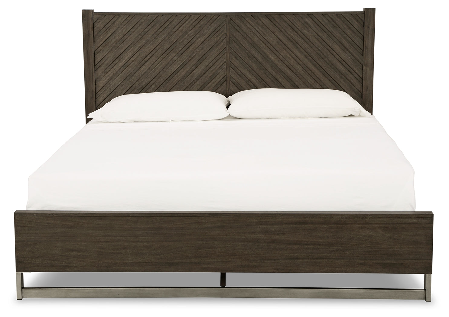 Close-up of dual USB charging ports on headboard