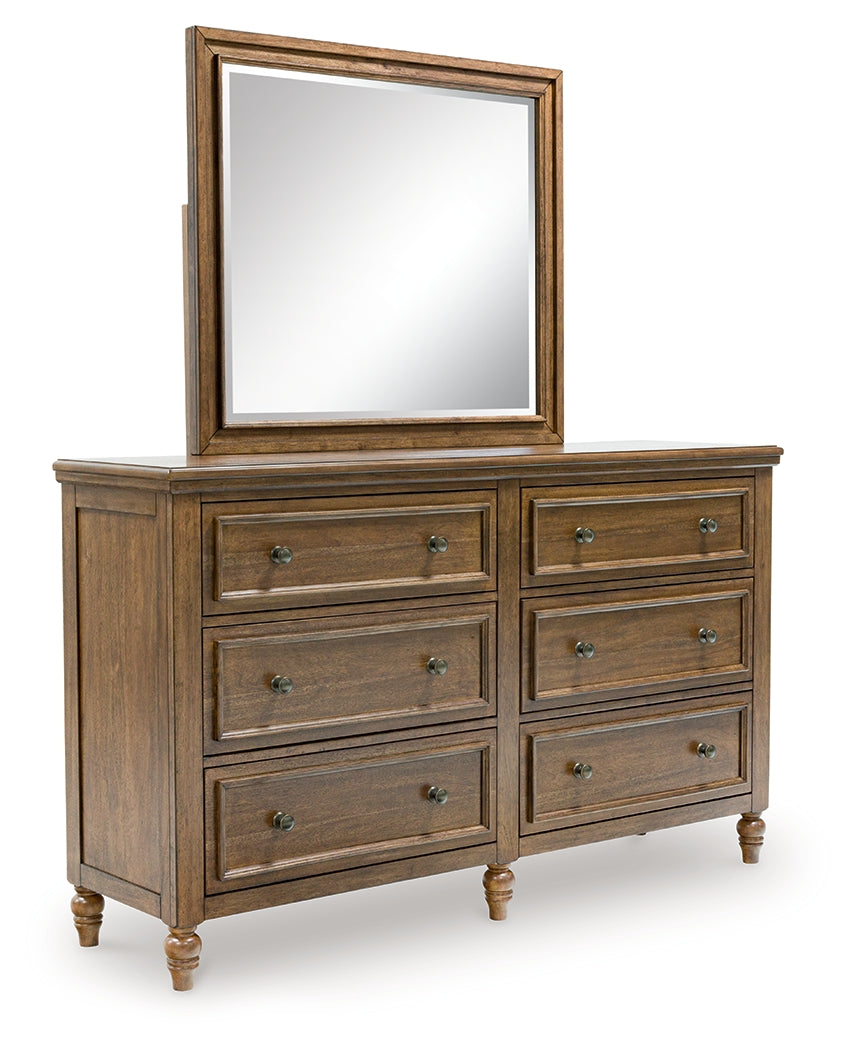 Sturlayne Brown Dresser and Mirror
