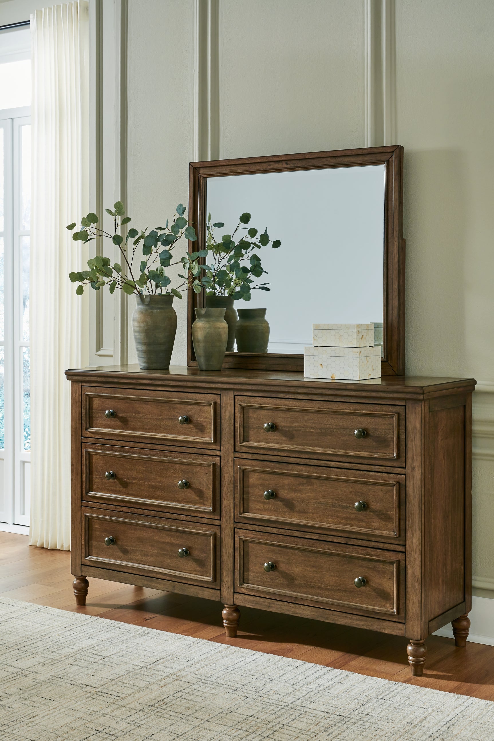 Sturlayne Brown Dresser and Mirror